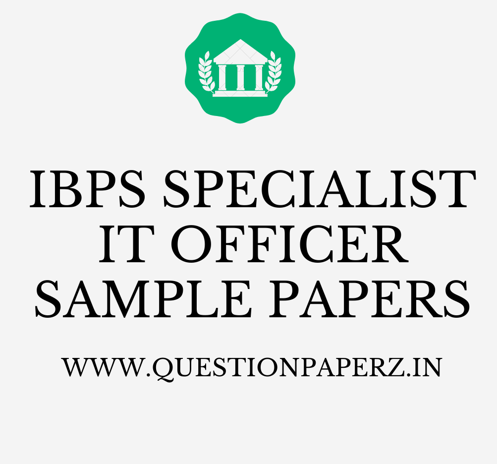ibps specialist officer it officer sample papers